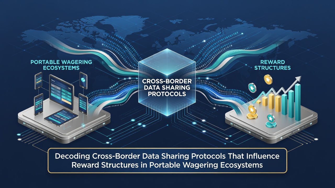 Illustration of data flows across international borders in mobile wagering platforms