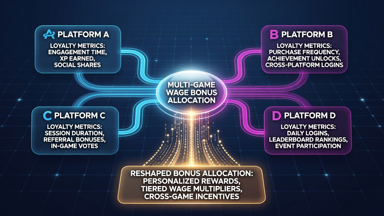 Network diagram illustrating data flows between loyalty programs and bonus distribution engines in wagering ecosystems