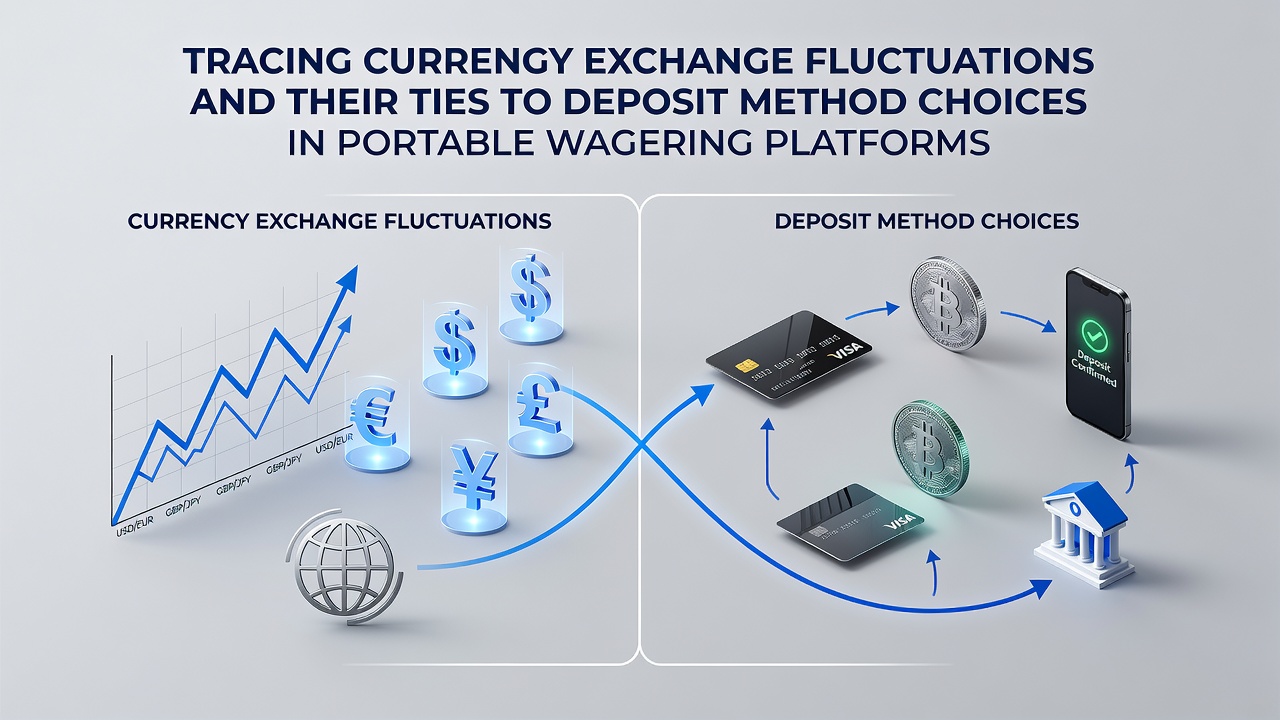 Mobile wagering interface showing currency conversion options and exchange rate indicators on a smartphone screen