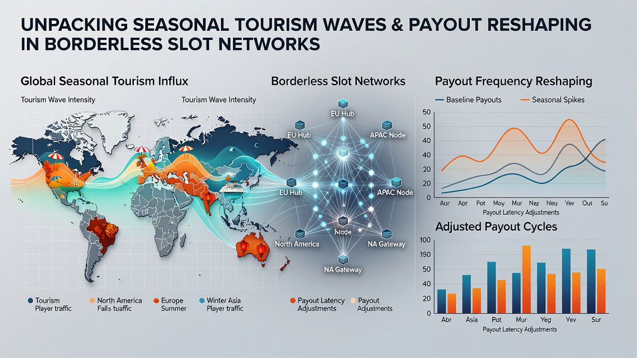 Network dashboards displaying payout frequency adjustments linked to tourism-driven player surges